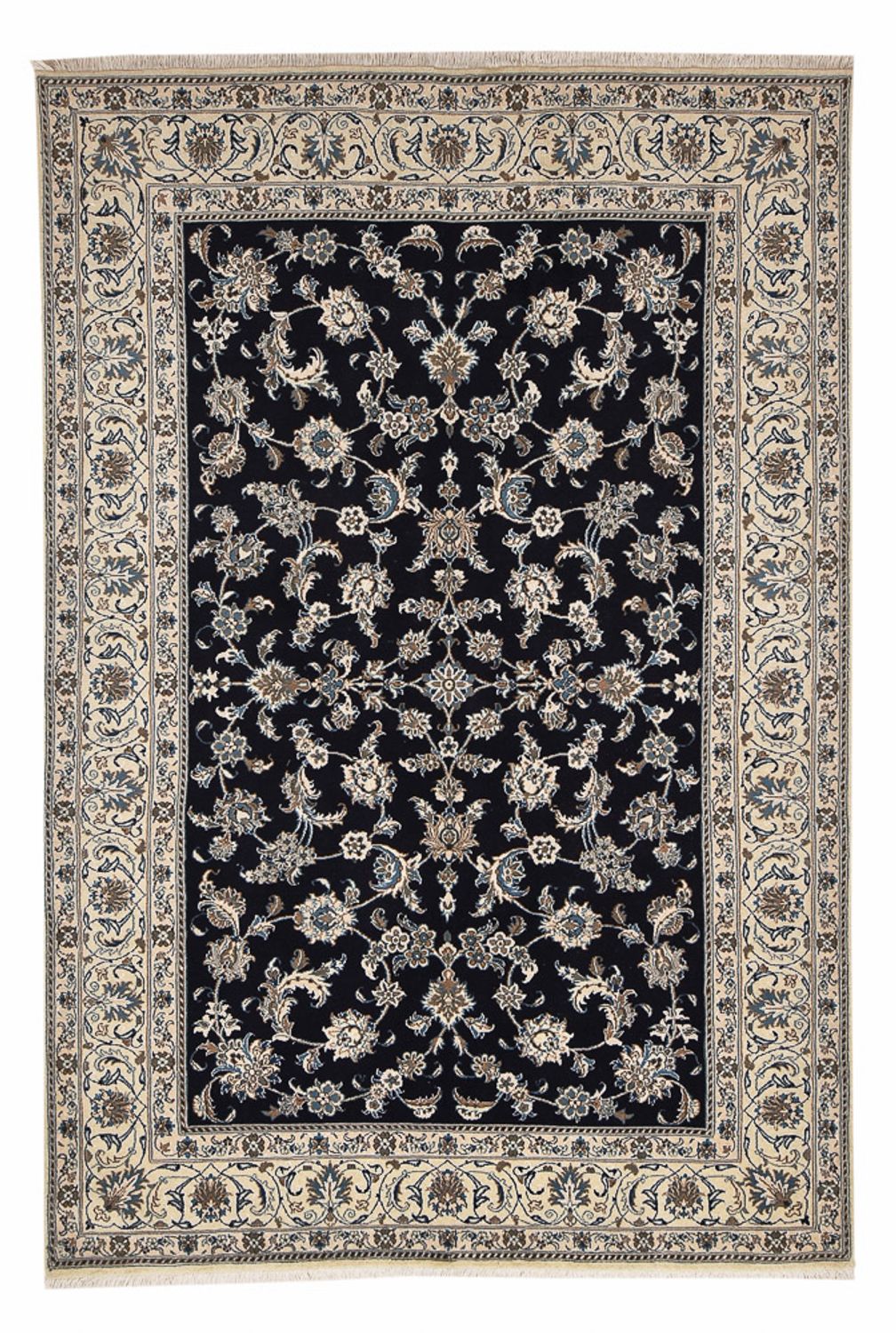 Dywan perski - Nain - 290 x 193 cm - ciemnoniebieski