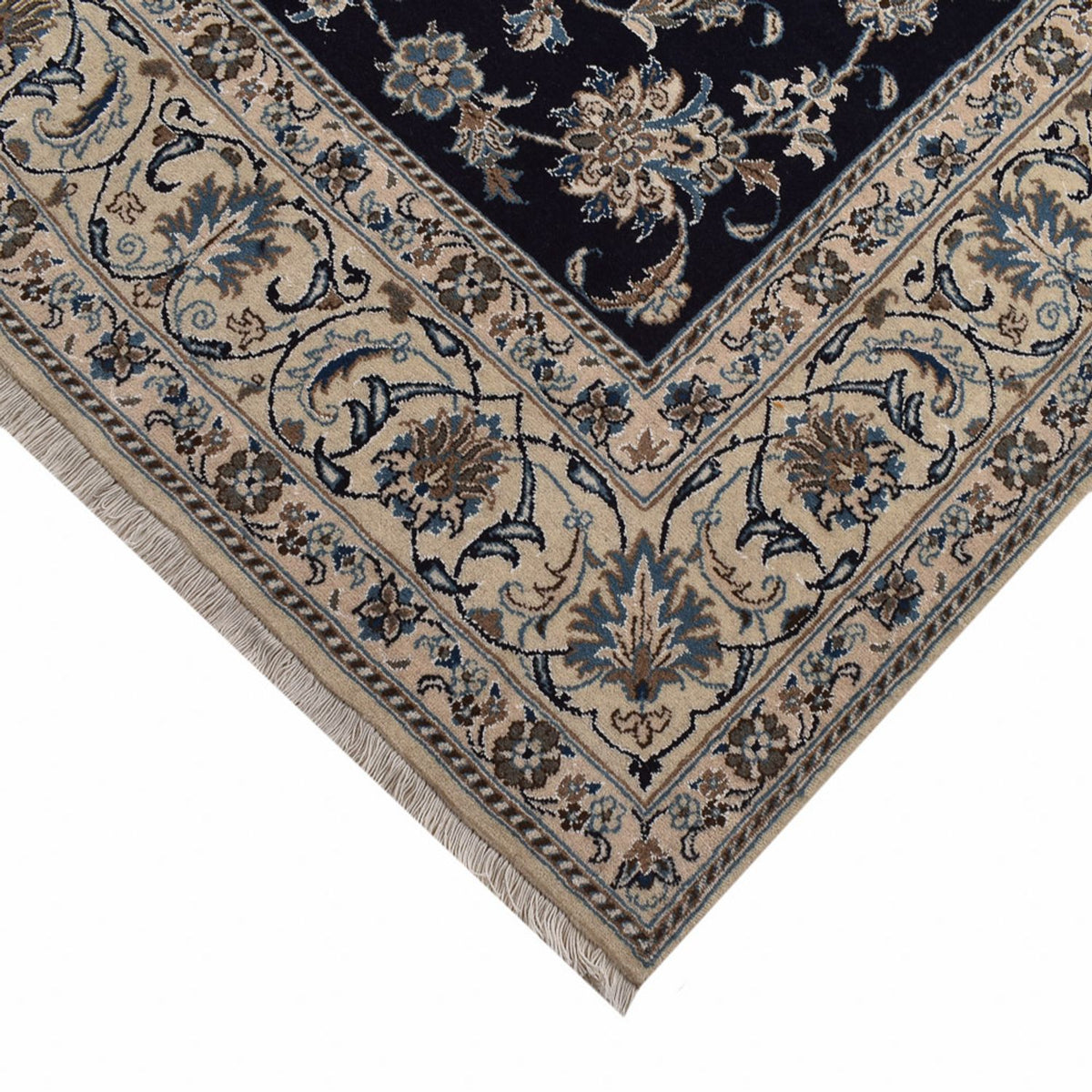 Dywan perski - Nain - 290 x 193 cm - ciemnoniebieski