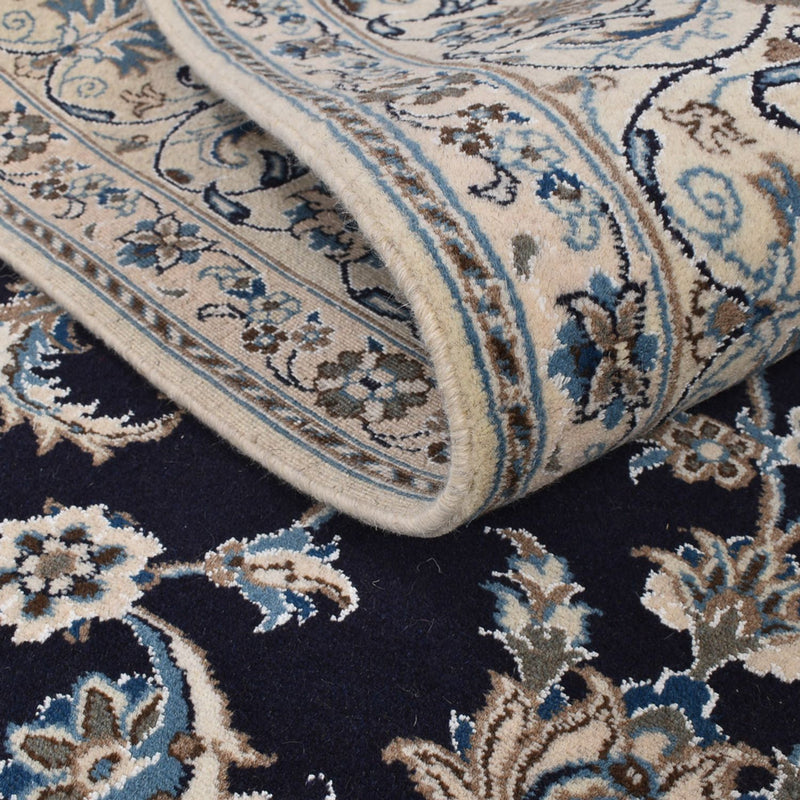 Dywan perski - Nain - 290 x 193 cm - ciemnoniebieski