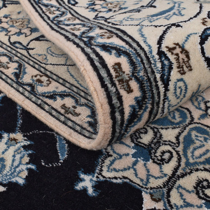 Dywan perski - Nain - 298 x 202 cm - ciemnoniebieski