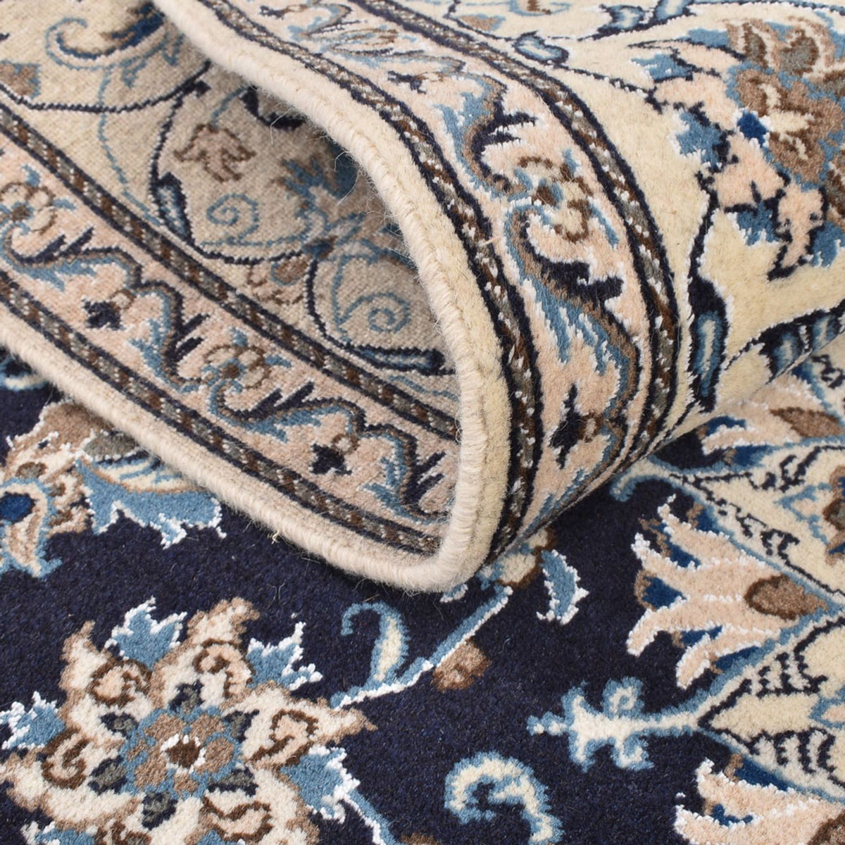 Dywan perski - Nain kwadratowy  - 195 x 193 cm - ciemnoniebieski