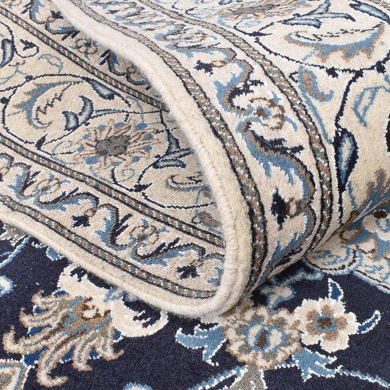 Dywan perski - Nain - 236 x 165 cm - ciemnoniebieski