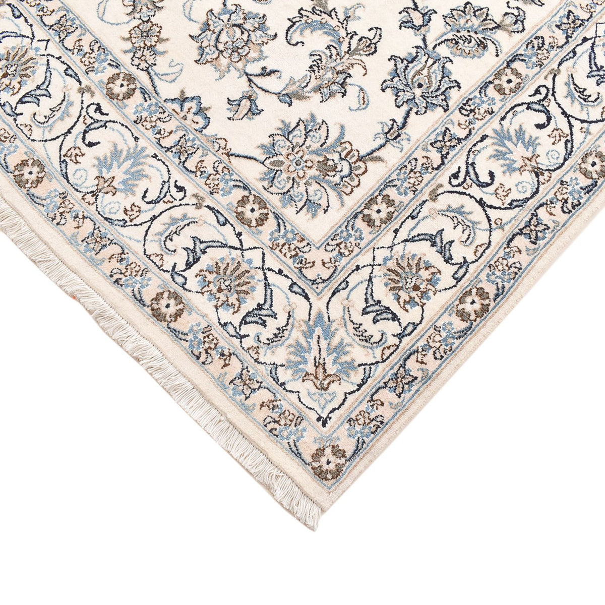 Dywan perski - Nain - 240 x 165 cm - jasnoszary