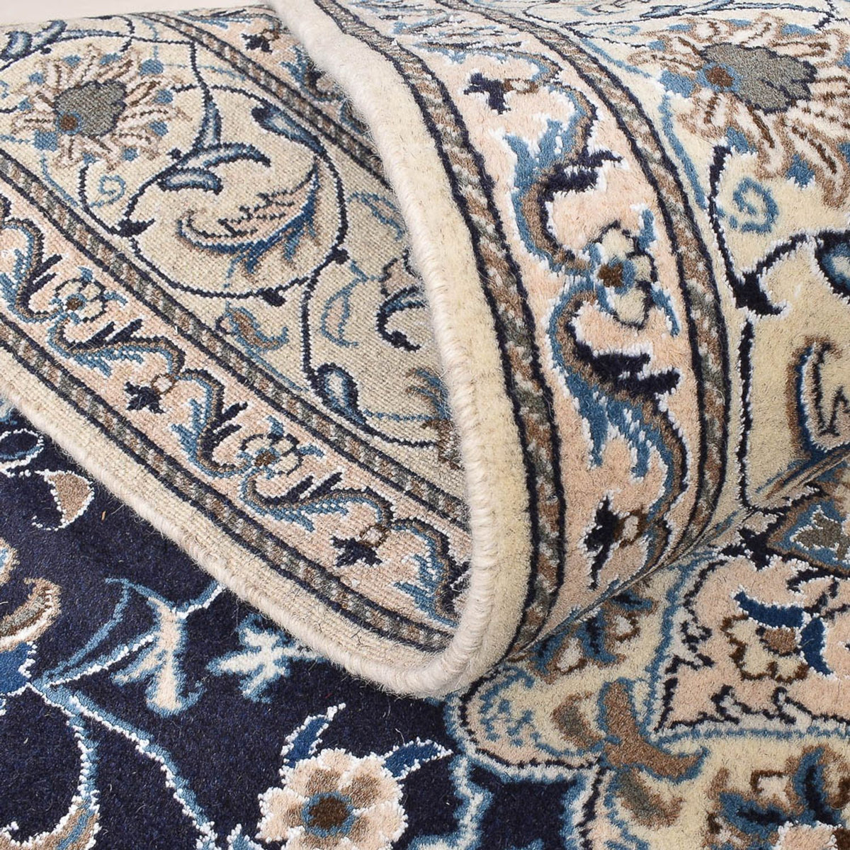 Dywan perski - Nain - 239 x 165 cm - ciemnoniebieski