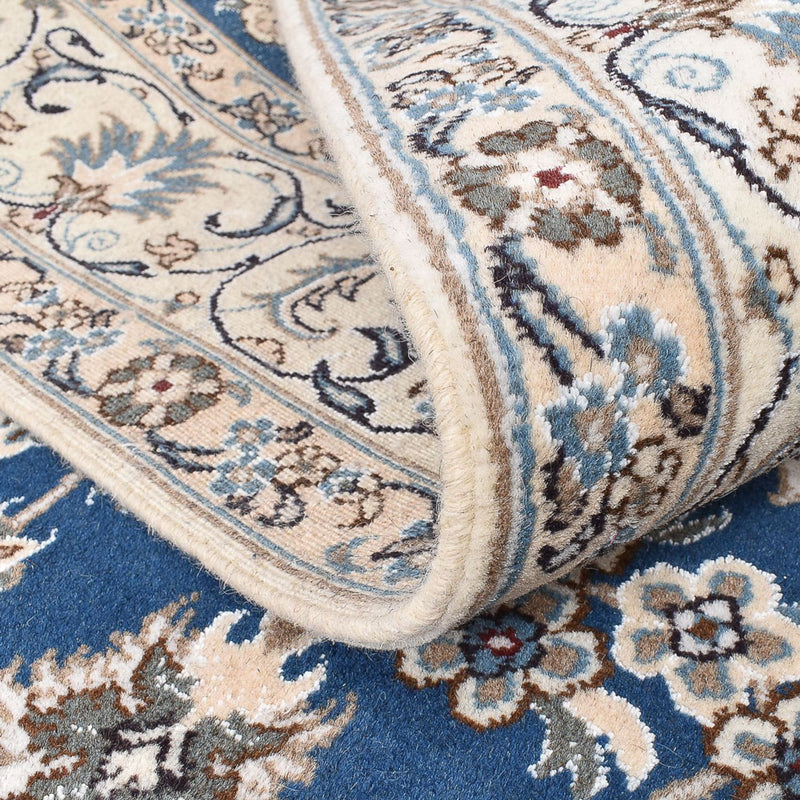 Dywan perski - Nain - 242 x 165 cm - niebieski