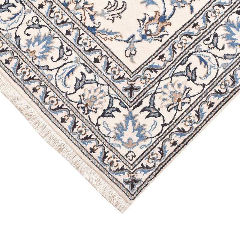 Dywan perski - Nain - 203 x 145 cm - jasnoszary