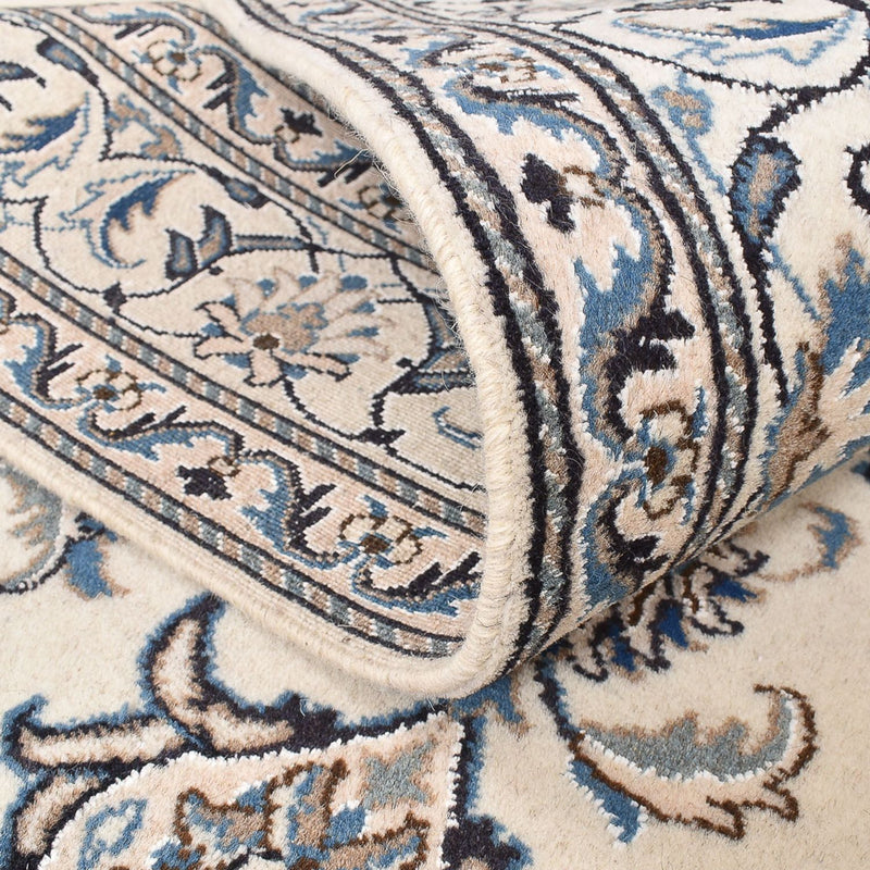 Dywan perski - Nain - 203 x 145 cm - jasnoszary