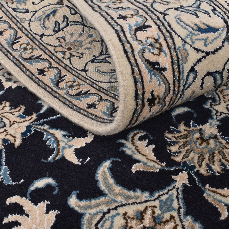 Dywan perski - Nain - 200 x 149 cm - ciemnoniebieski