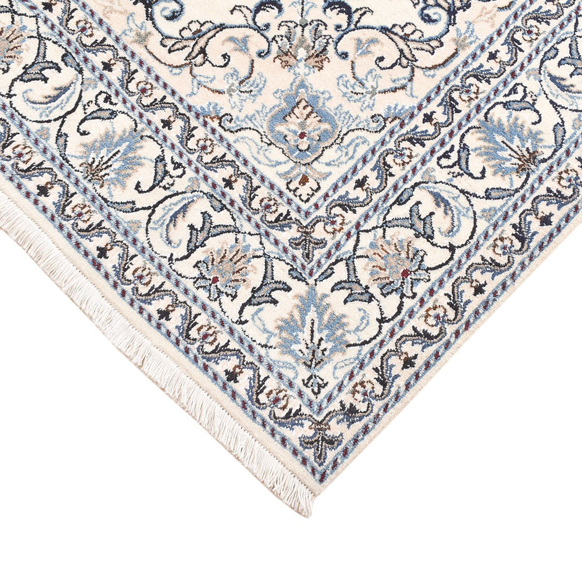 Dywan perski - Nain - 200 x 149 cm - jasnoszary