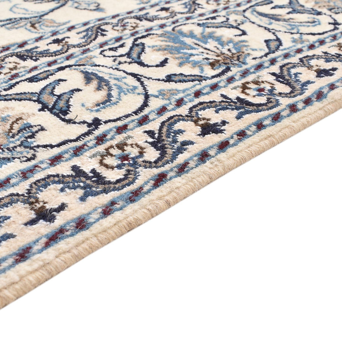 Dywan perski - Nain - 200 x 149 cm - jasnoszary