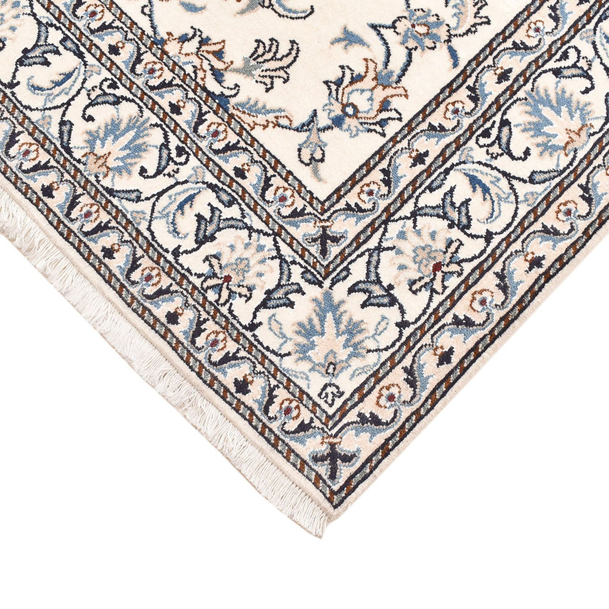 Dywan perski - Nain - 198 x 143 cm - jasny beż