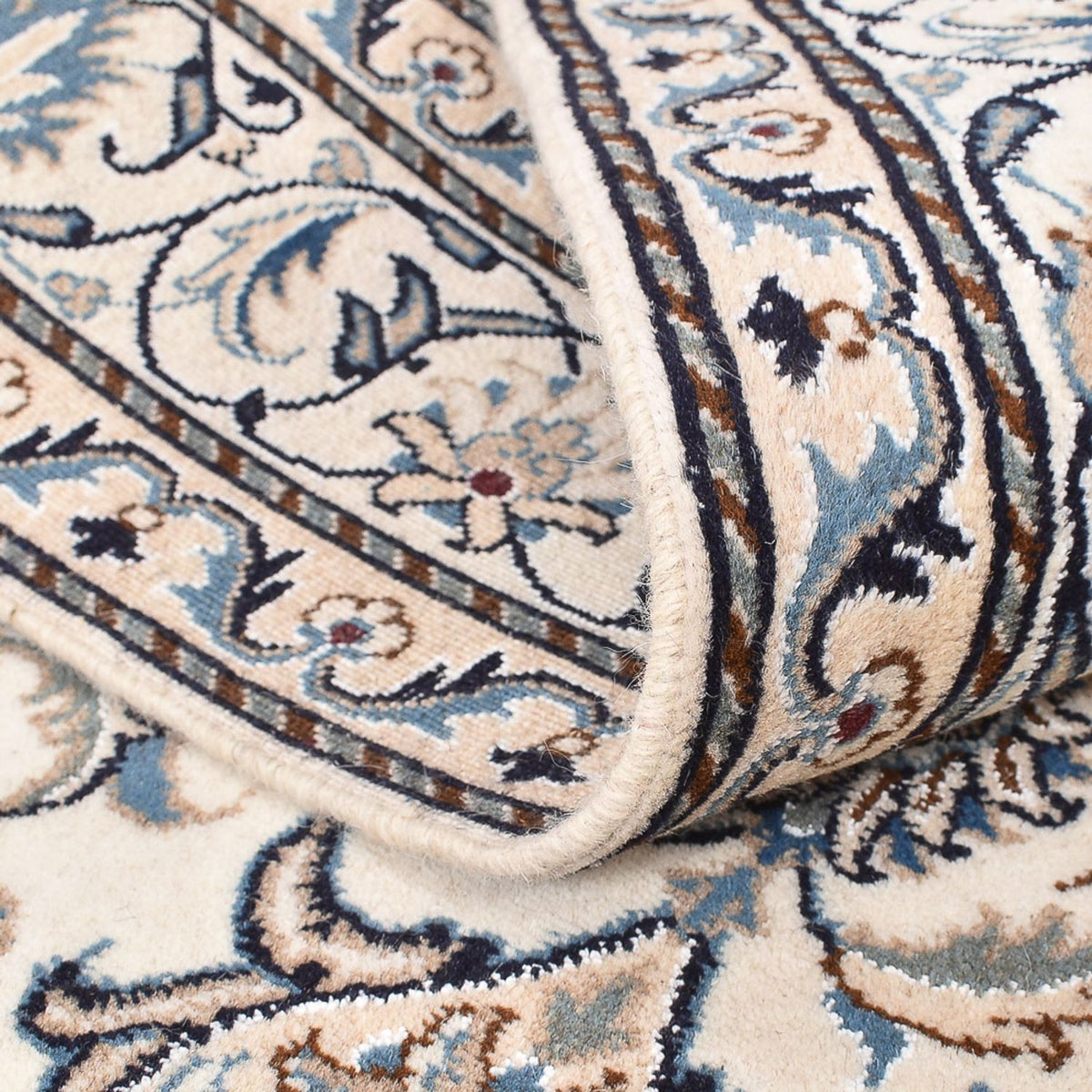 Dywan perski - Nain - 198 x 143 cm - jasny beż