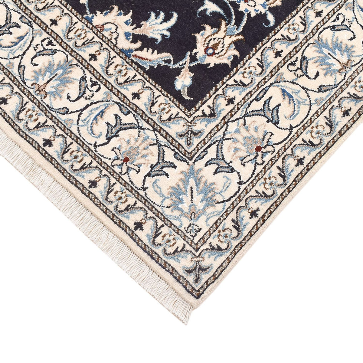 Dywan perski - Nain - 198 x 147 cm - ciemnoniebieski