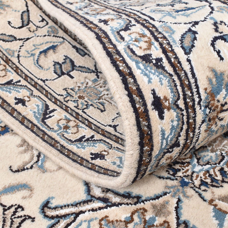 Dywan perski - Nain - 195 x 147 cm - jasny beż