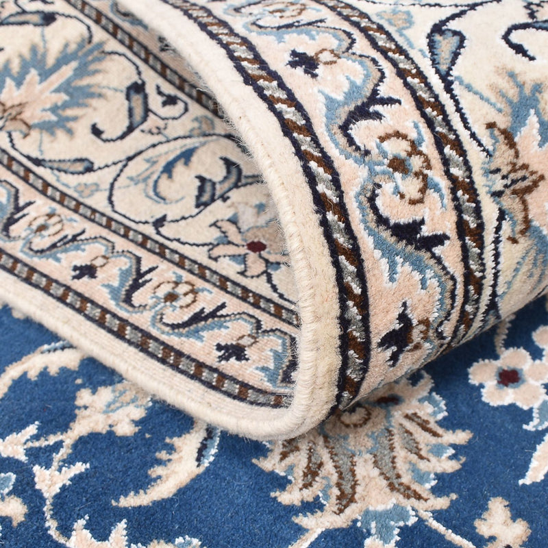 Dywan perski - Nain - 205 x 149 cm - niebieski