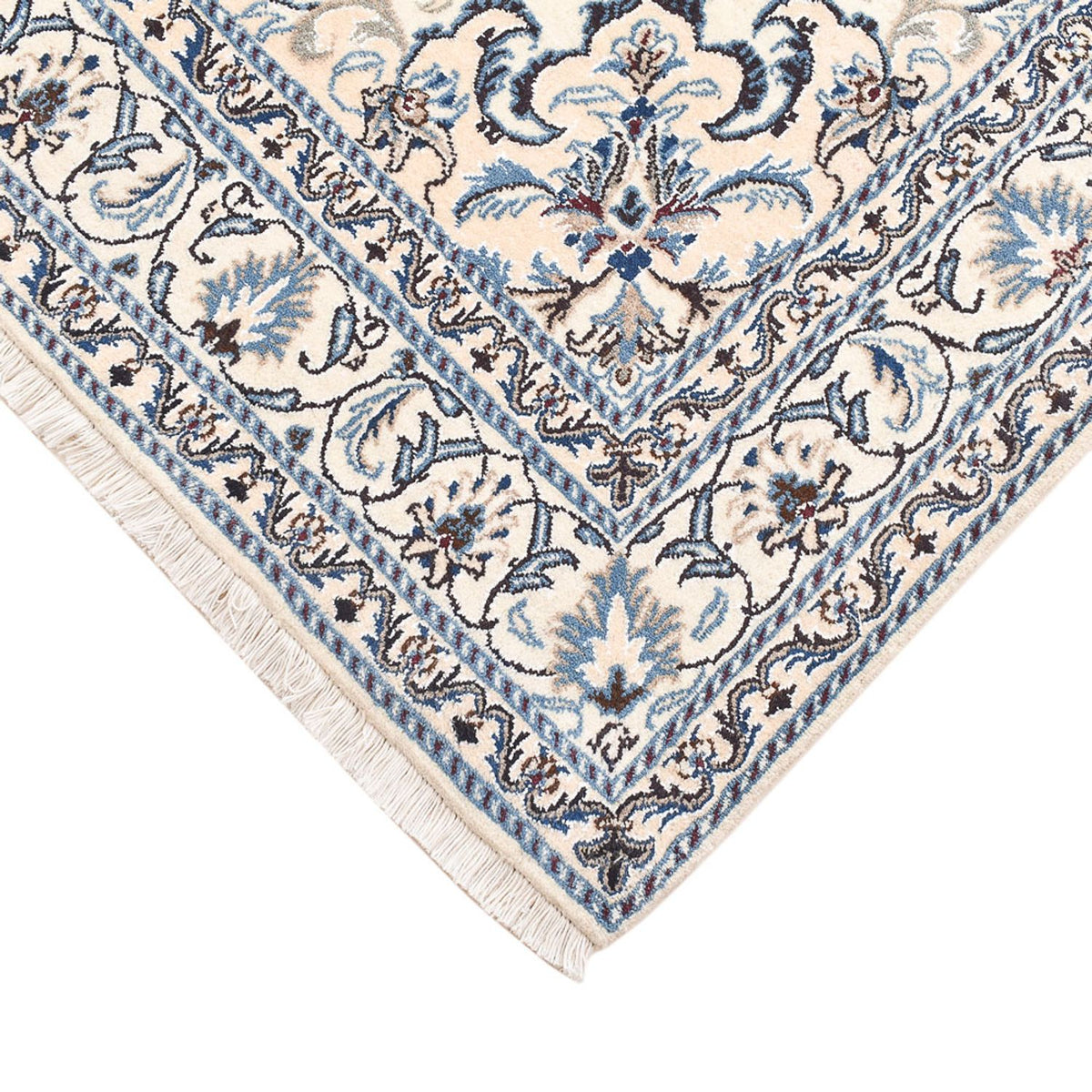 Dywan perski - Nain - 201 x 145 cm - jasny beż