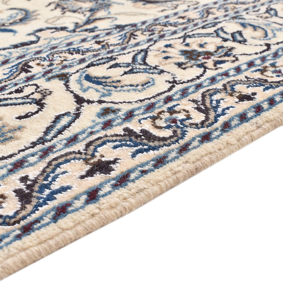 Dywan perski - Nain - 201 x 145 cm - jasny beż