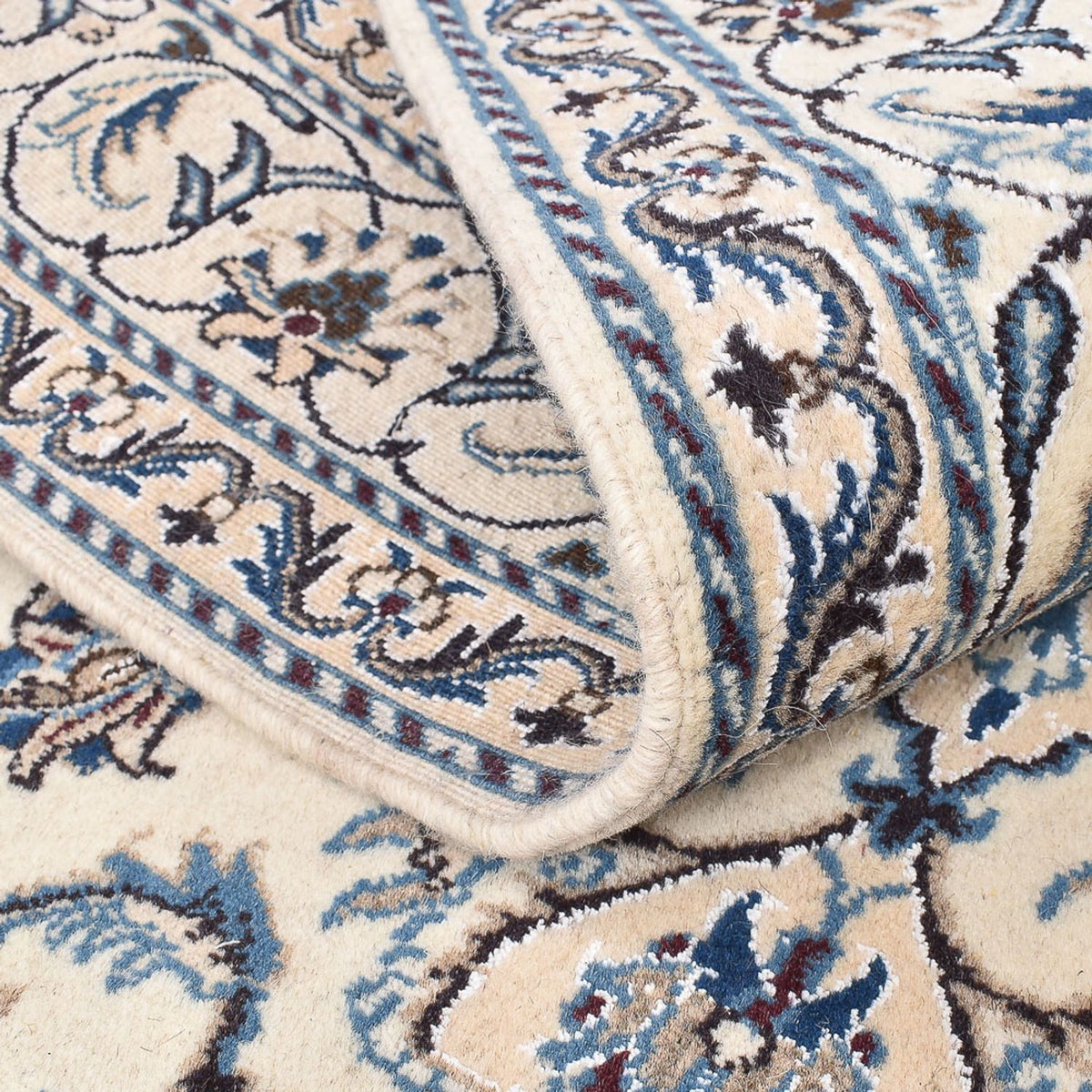 Dywan perski - Nain - 201 x 145 cm - jasny beż