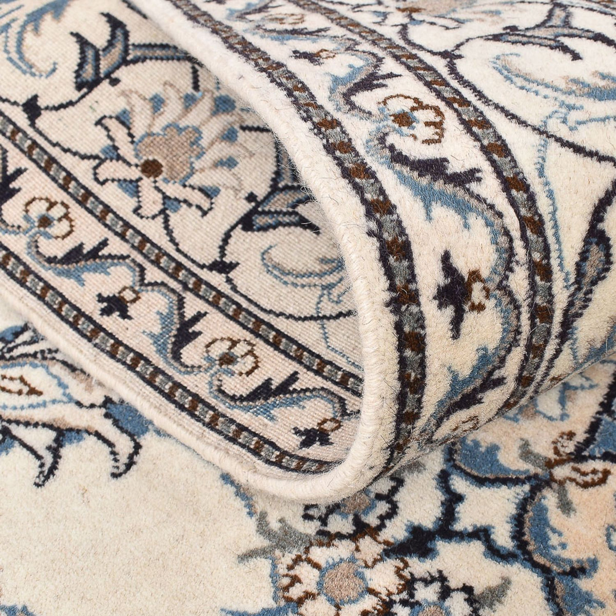 Dywan perski - Nain - 204 x 151 cm - jasny beż