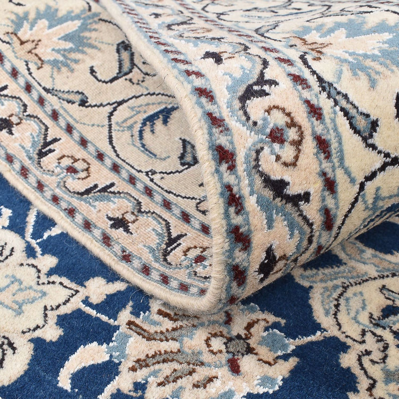 Dywan perski - Nain - 198 x 149 cm - niebieski