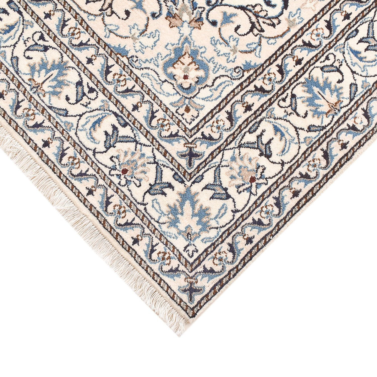 Dywan perski - Nain - 195 x 150 cm - jasny beż