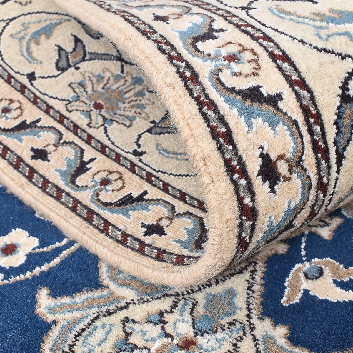 Dywan perski - Nain - 212 x 147 cm - niebieski