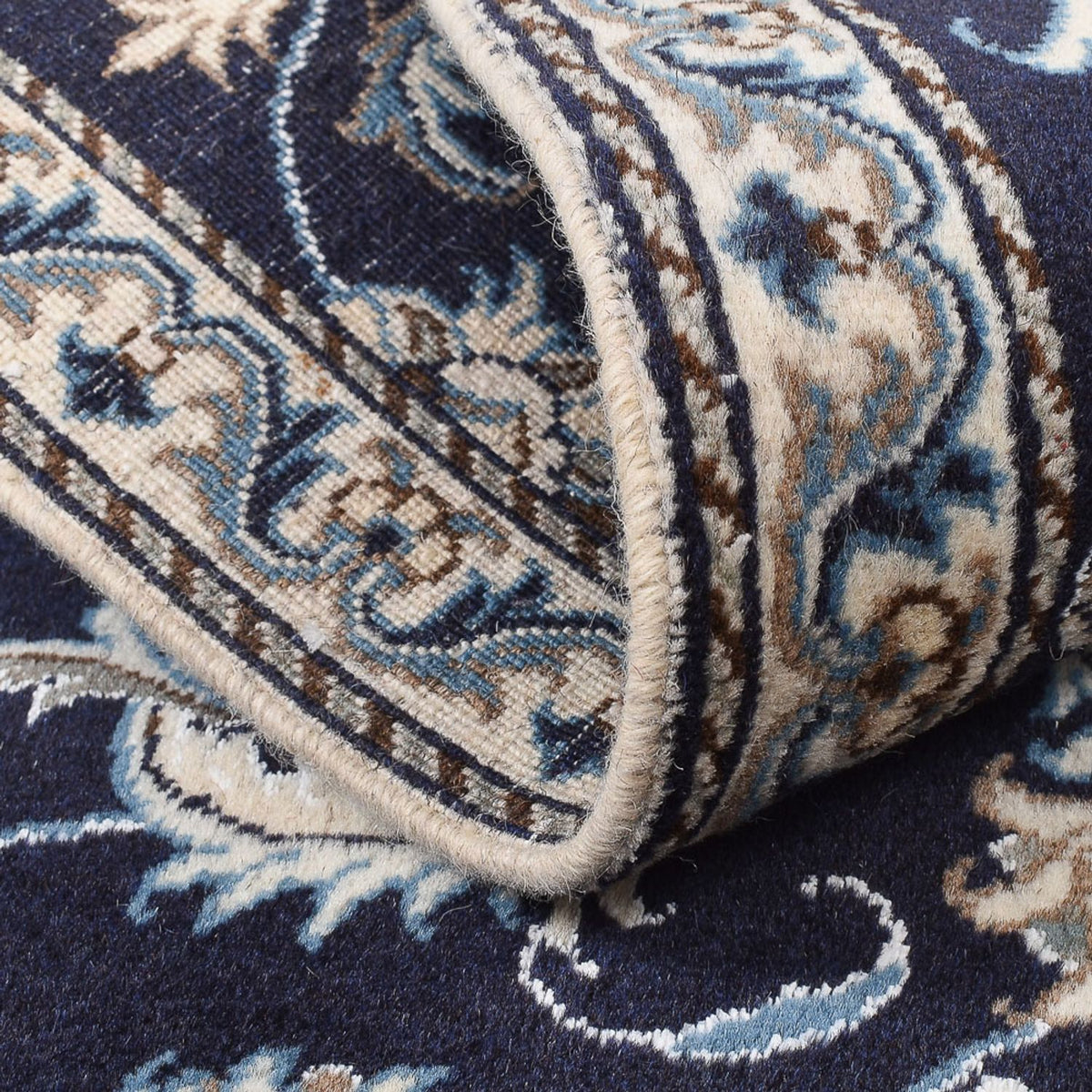 Dywan perski - Nain - 140 x 87 cm - ciemny beż