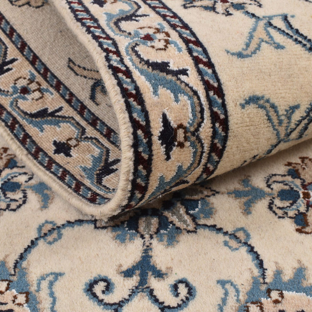 Biegacz Dywan perski - Nain - 288 x 78 cm - beżowy