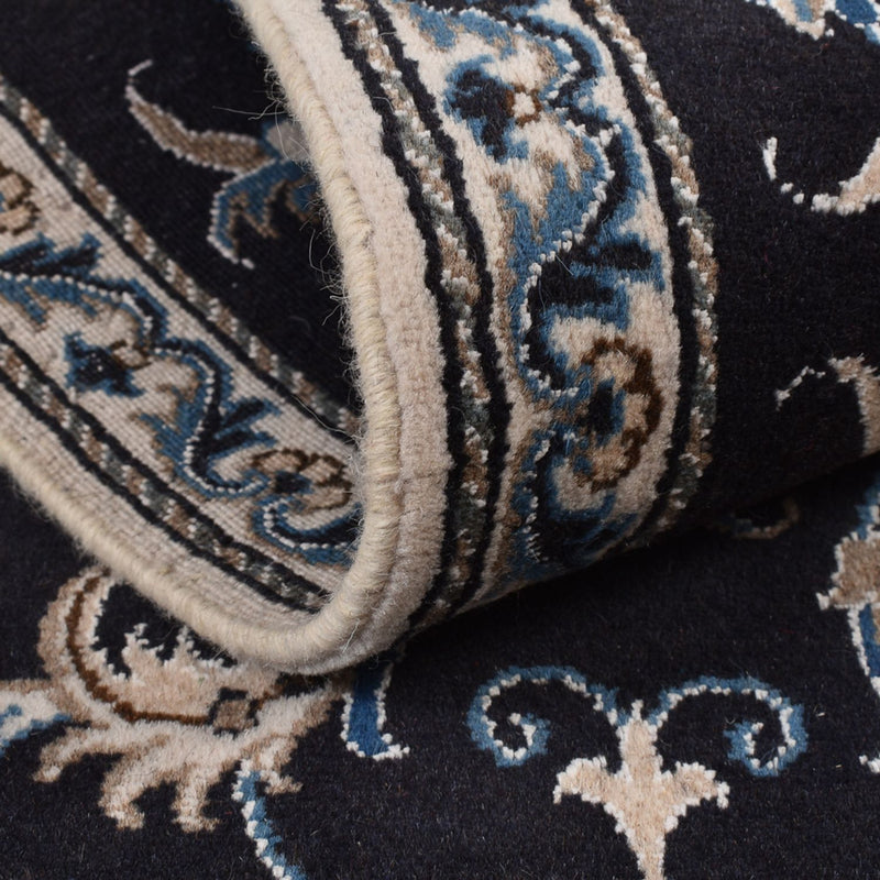 Biegacz Dywan perski - Nain - 292 x 78 cm - ciemnoniebieski