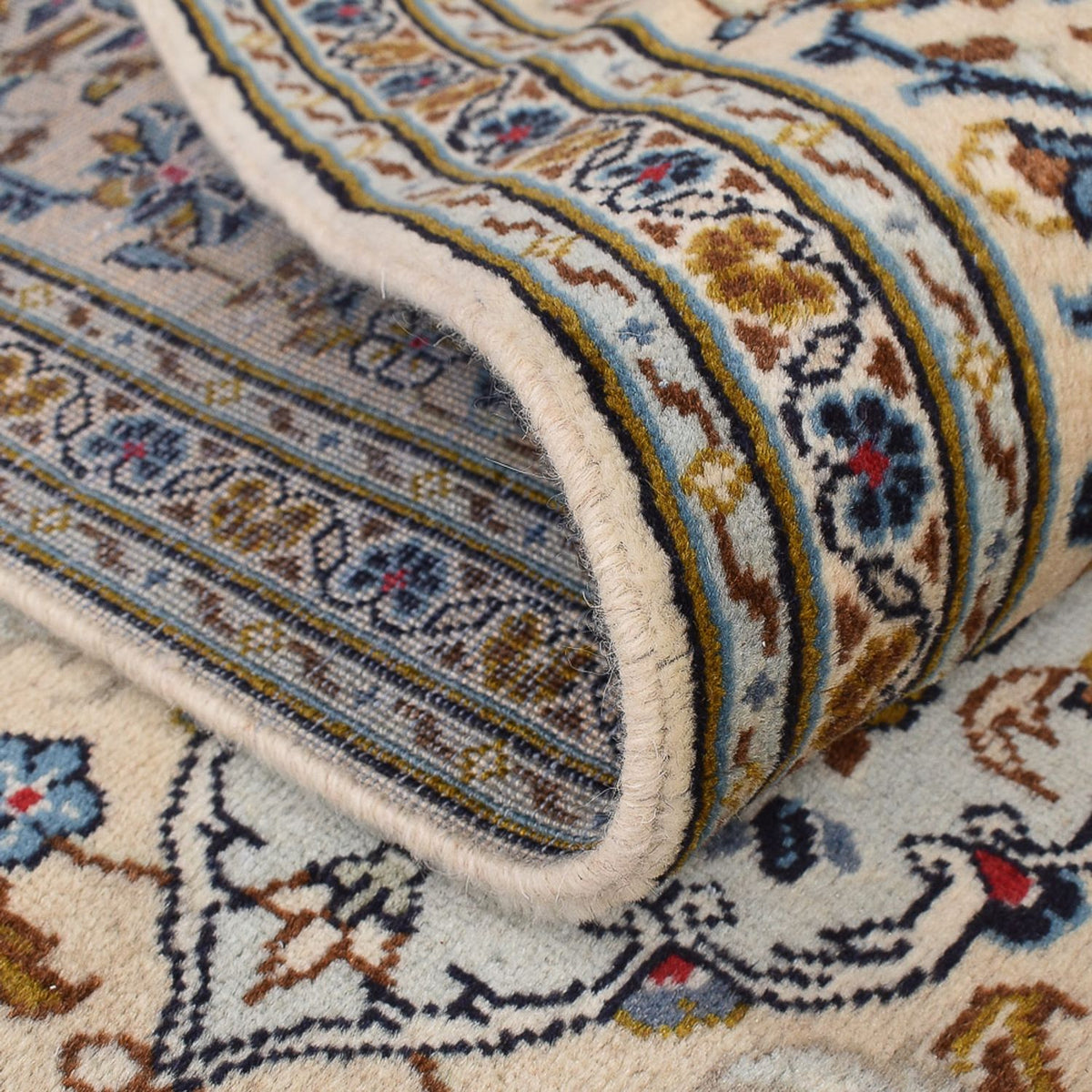 Dywan perski - Keshan - 299 x 203 cm - ciemny beż