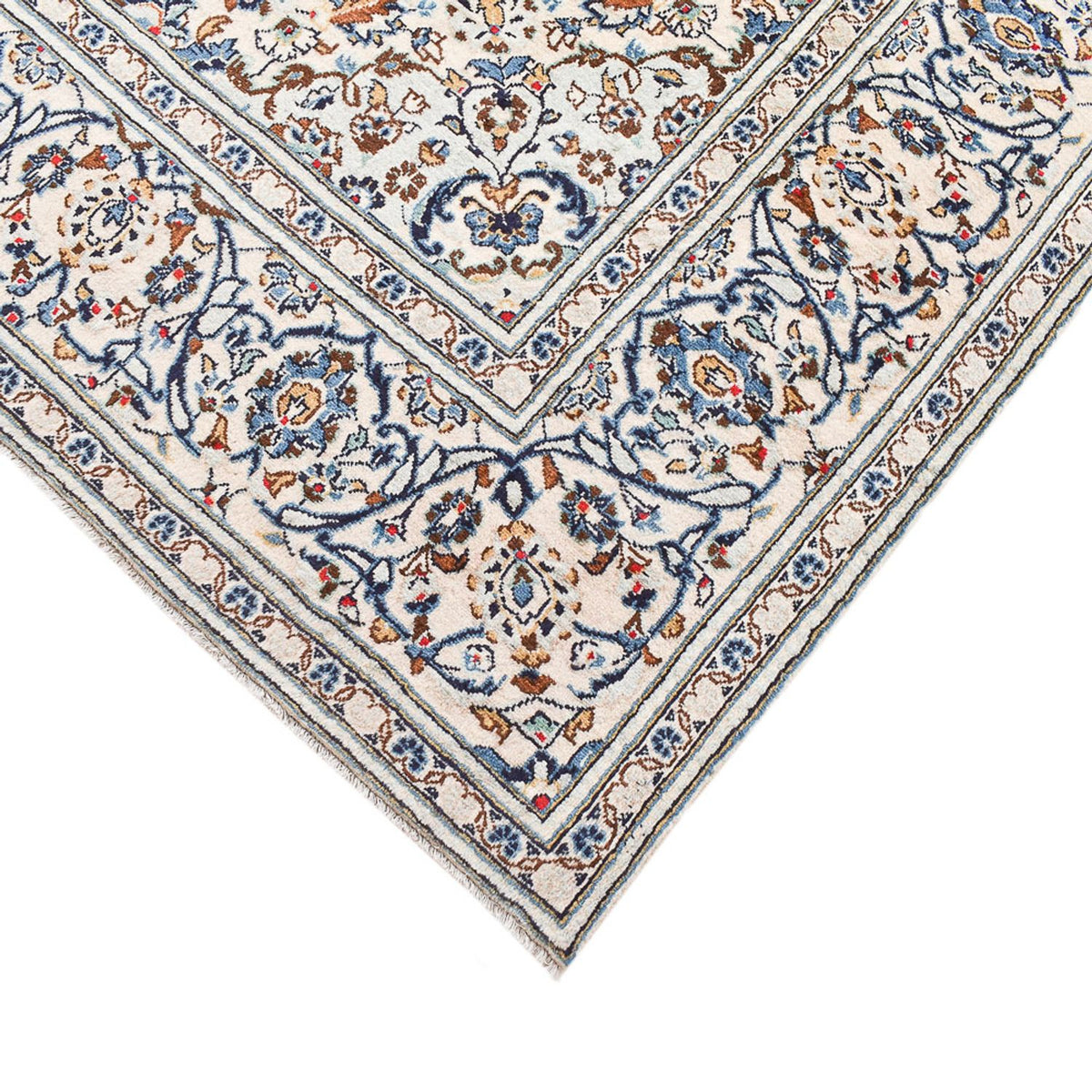 Dywan perski - Keshan - 300 x 195 cm - ciemny beż