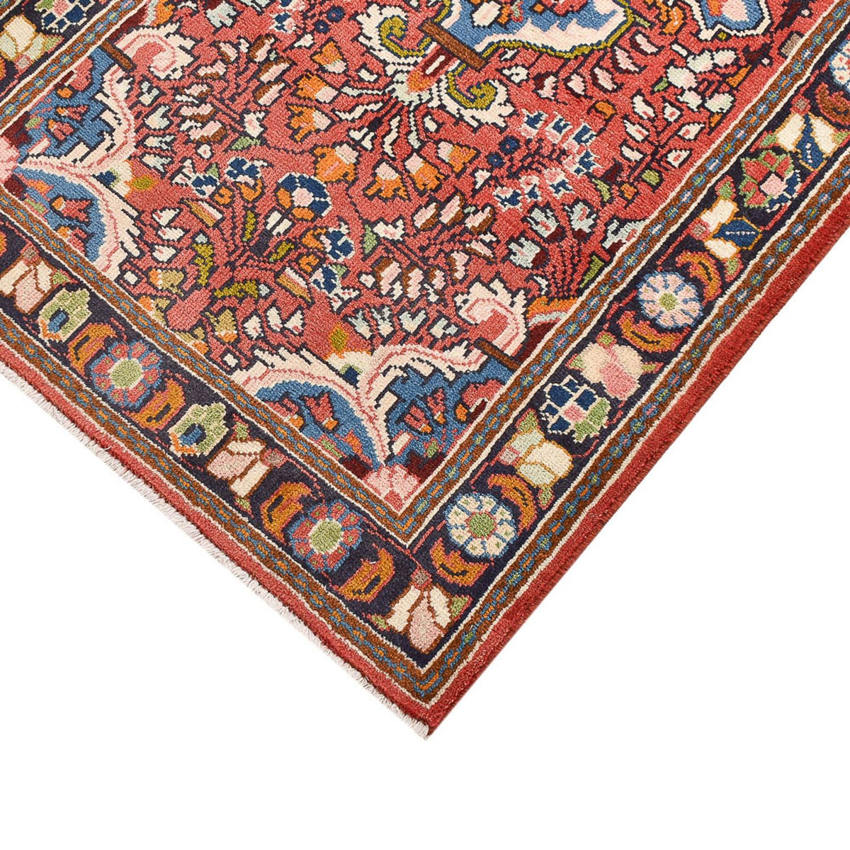 Perski dywan - Nomadyczny - 142 x 76 cm - czerwony