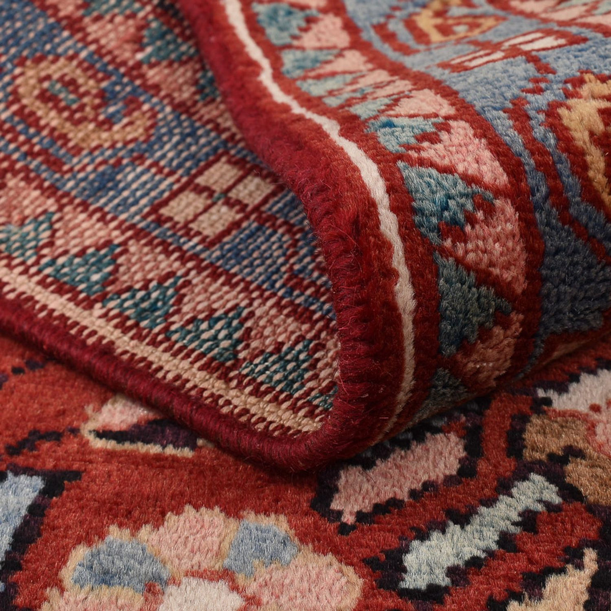 Perski dywan - Nomadyczny - 131 x 72 cm - czerwony