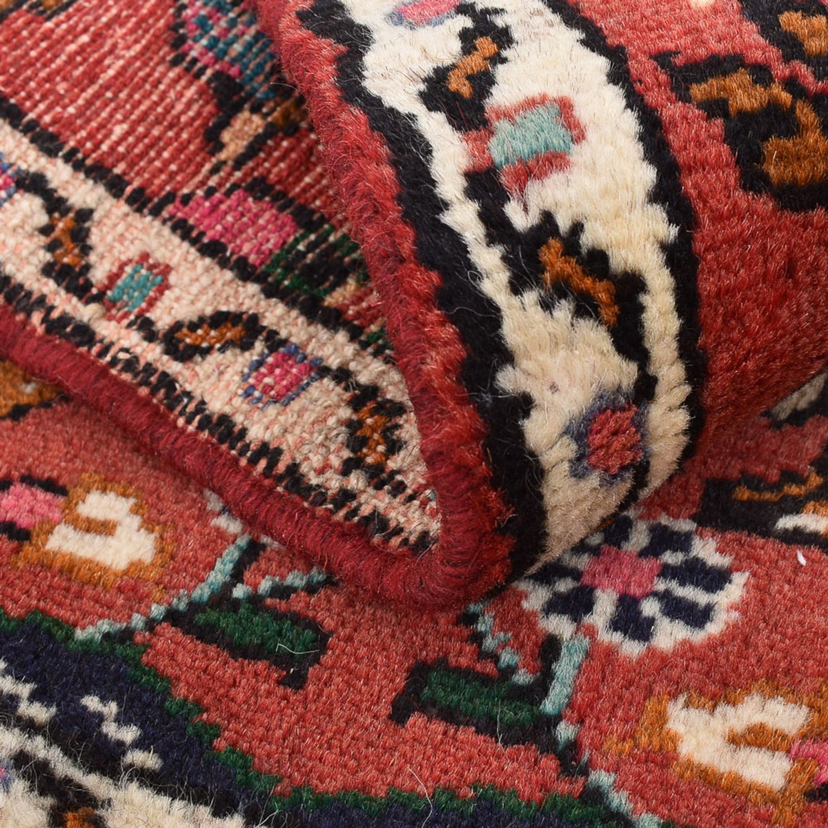 Perski dywan - Nomadyczny - 77 x 54 cm - ciemna czerwień