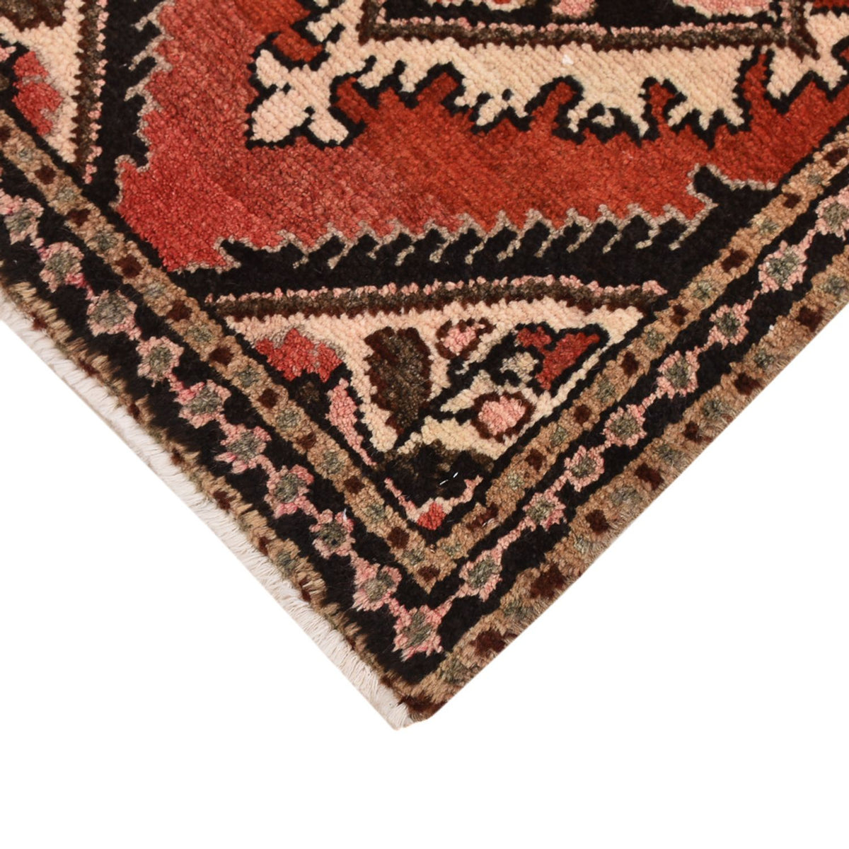 Perski dywan - Nomadyczny kwadratowy  - 63 x 47 cm - czerwony