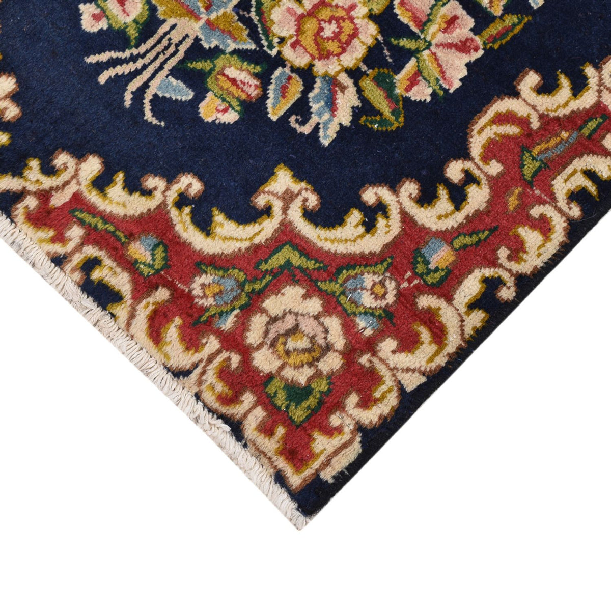 Perski dywan - Nomadyczny - 70 x 53 cm - ciemnoniebieski