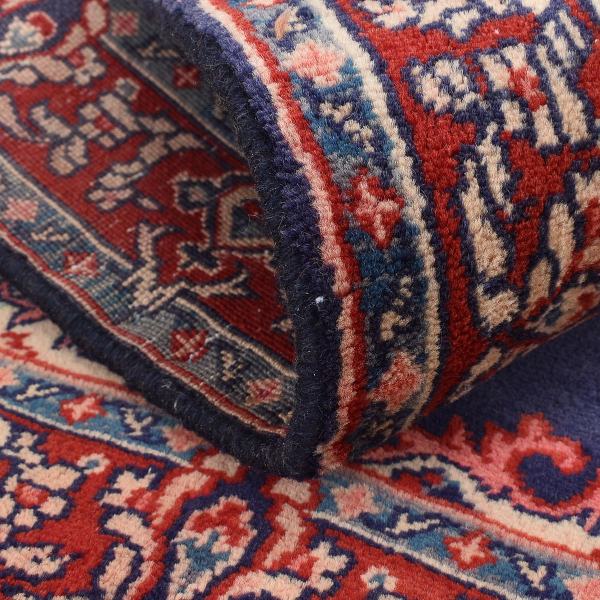 Perski dywan - Nomadyczny - 100 x 68 cm - ciemnoniebieski