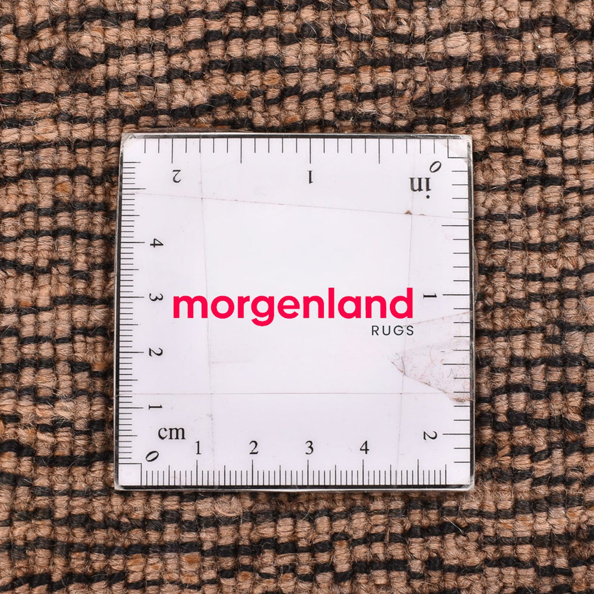 Perski dywan - Nomadyczny kwadratowy  - 80 x 37 cm - ciemny beż