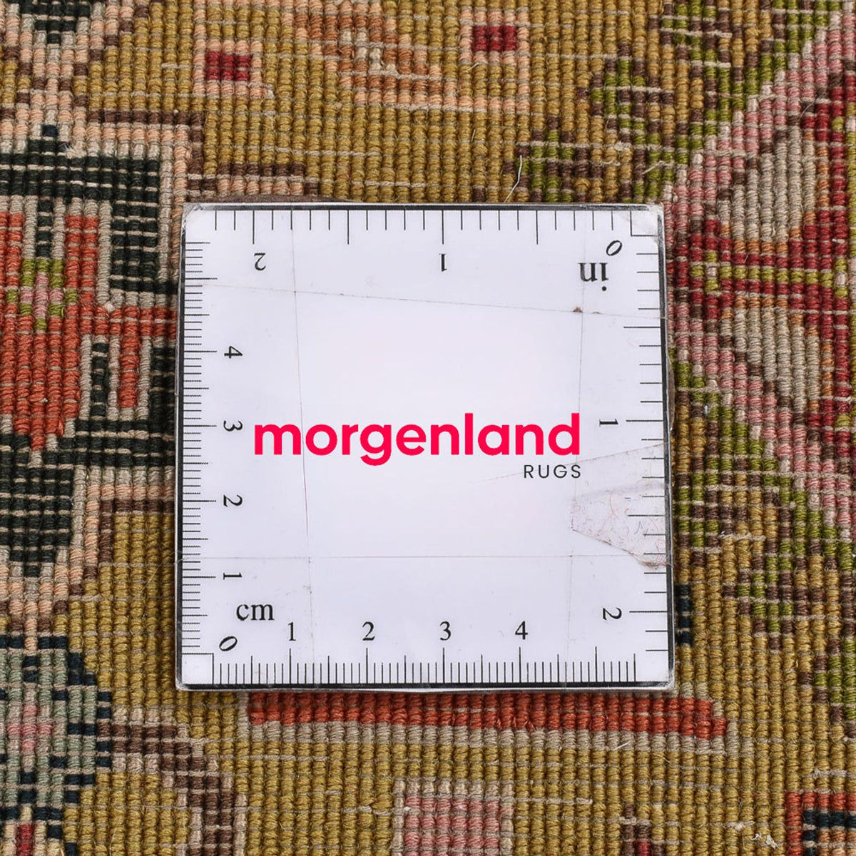 Perski dywan - Nomadyczny - 82 x 53 cm - oliwkowa zieleń