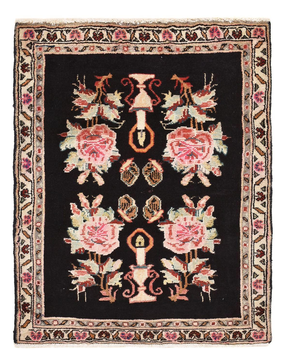 Perski dywan - Nomadyczny - 85 x 68 cm - ciemnoniebieski