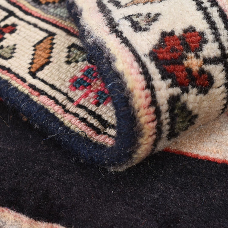 Perski dywan - Nomadyczny - 85 x 68 cm - ciemnoniebieski