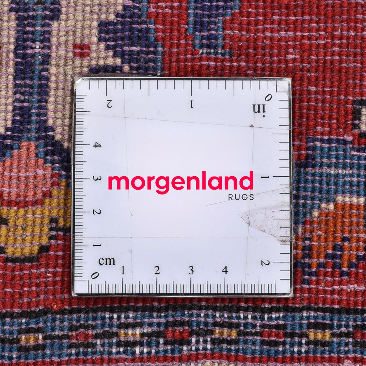 Perski dywan - Nomadyczny kwadratowy  - 53 x 53 cm - czerwony