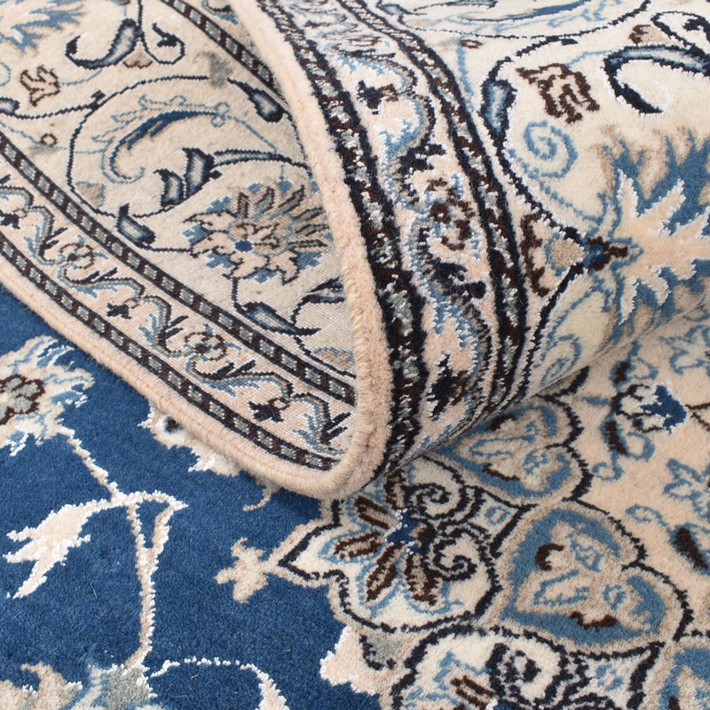 Dywan perski - Nain - 297 x 200 cm - niebieski