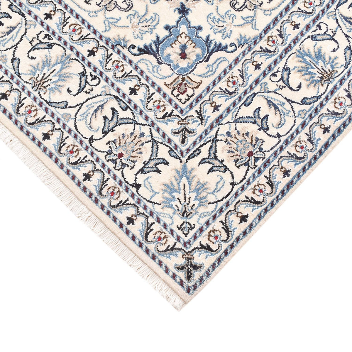 Dywan perski - Nain - 198 x 149 cm - ciemnoniebieski