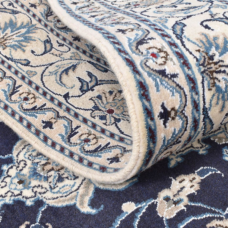 Dywan perski - Nain - 198 x 149 cm - ciemnoniebieski