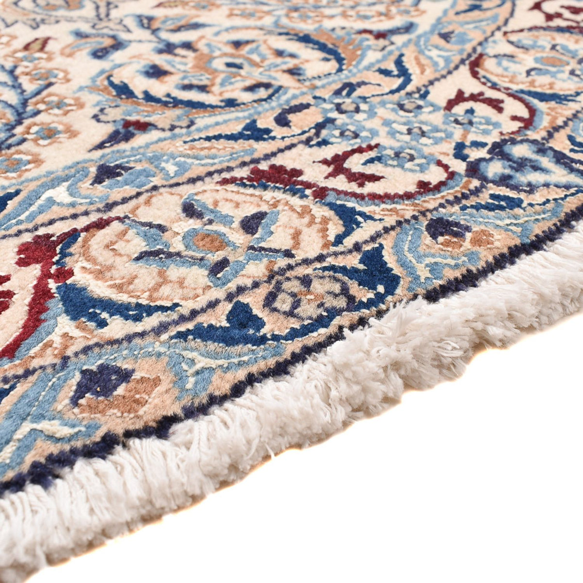 Dywan perski - Nain - Królewski okrągły  - 136 x 136 cm - szary