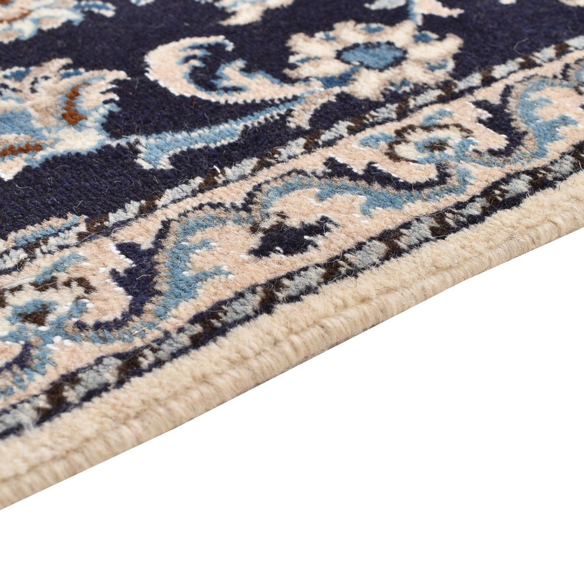 Biegacz Dywan perski - Nain - 189 x 75 cm - ciemnoniebieski