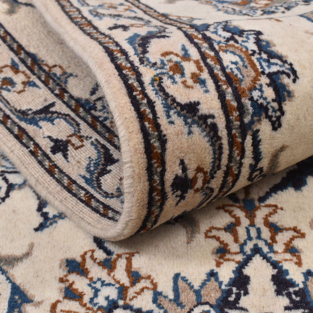 Biegacz Dywan perski - Nain - 205 x 79 cm - beżowy