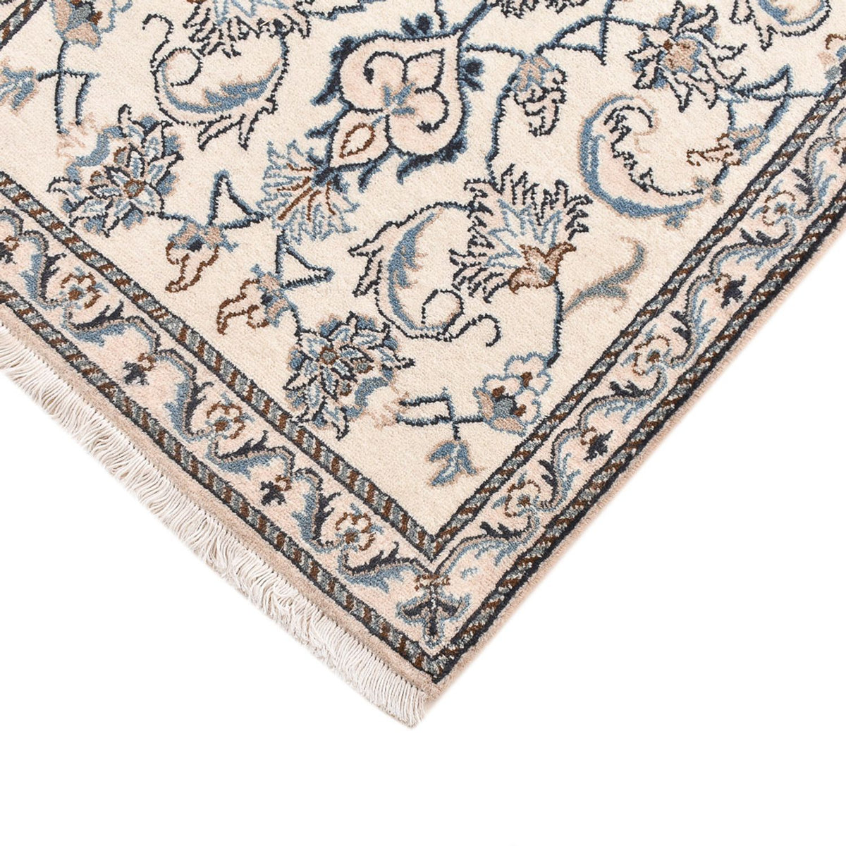 Dywan perski - Nain - 143 x 68 cm - jasnoszary