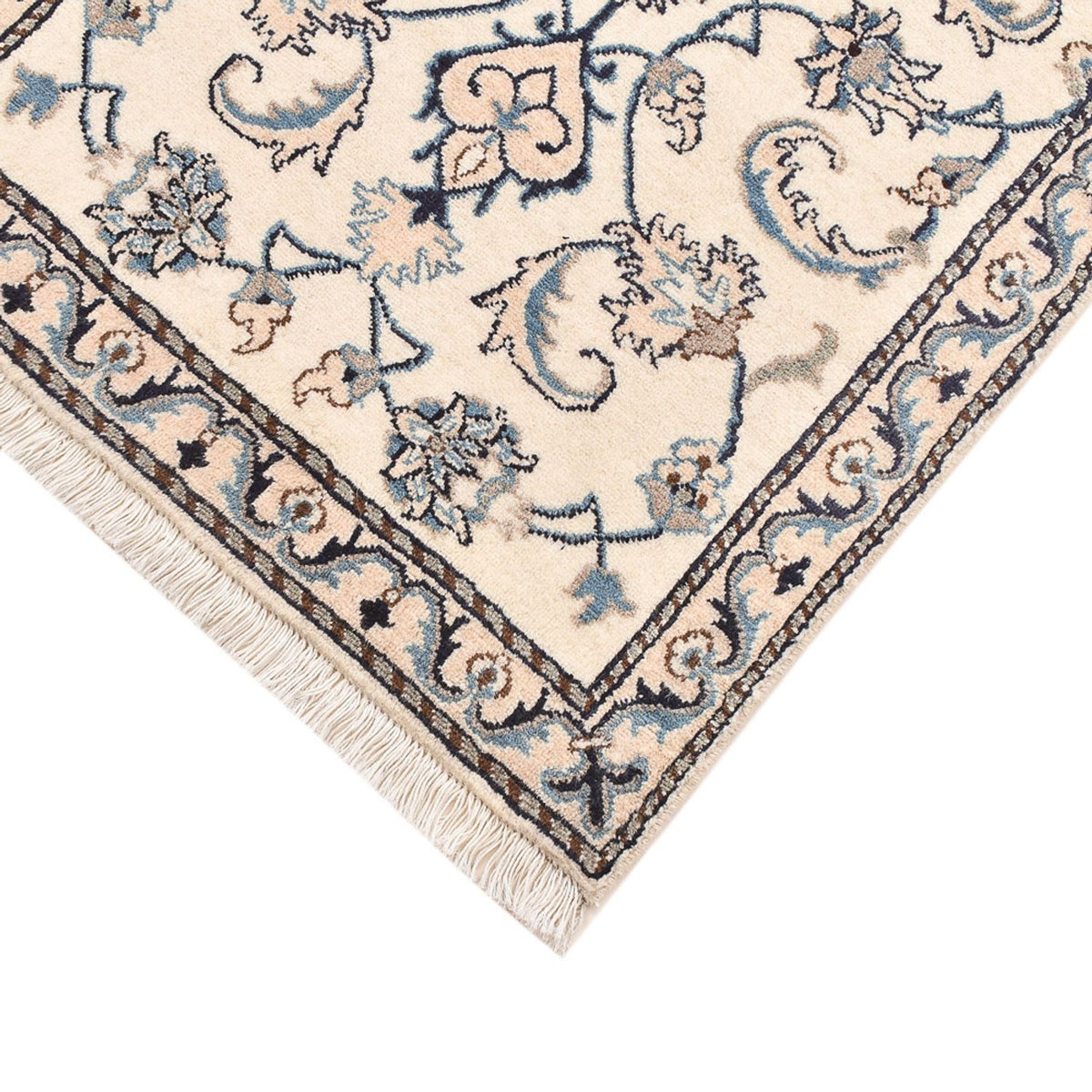 Dywan perski - Nain - 139 x 68 cm - jasnoszary